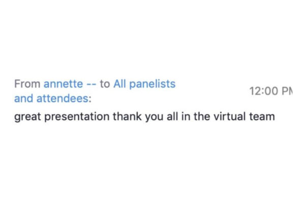 Annette - Workshop Testimonials